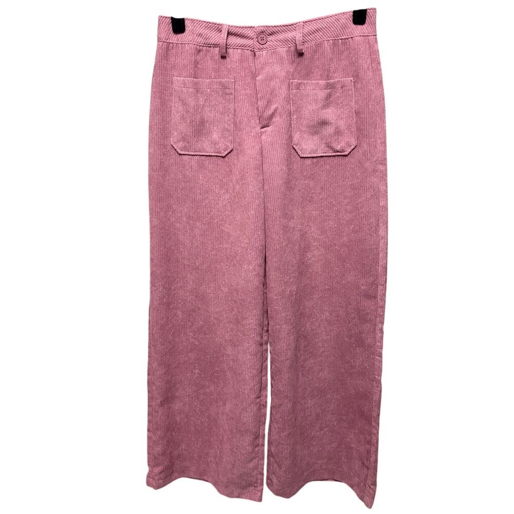 NWOT-S-Shein Mod Corduroy Wide Leg Pants
